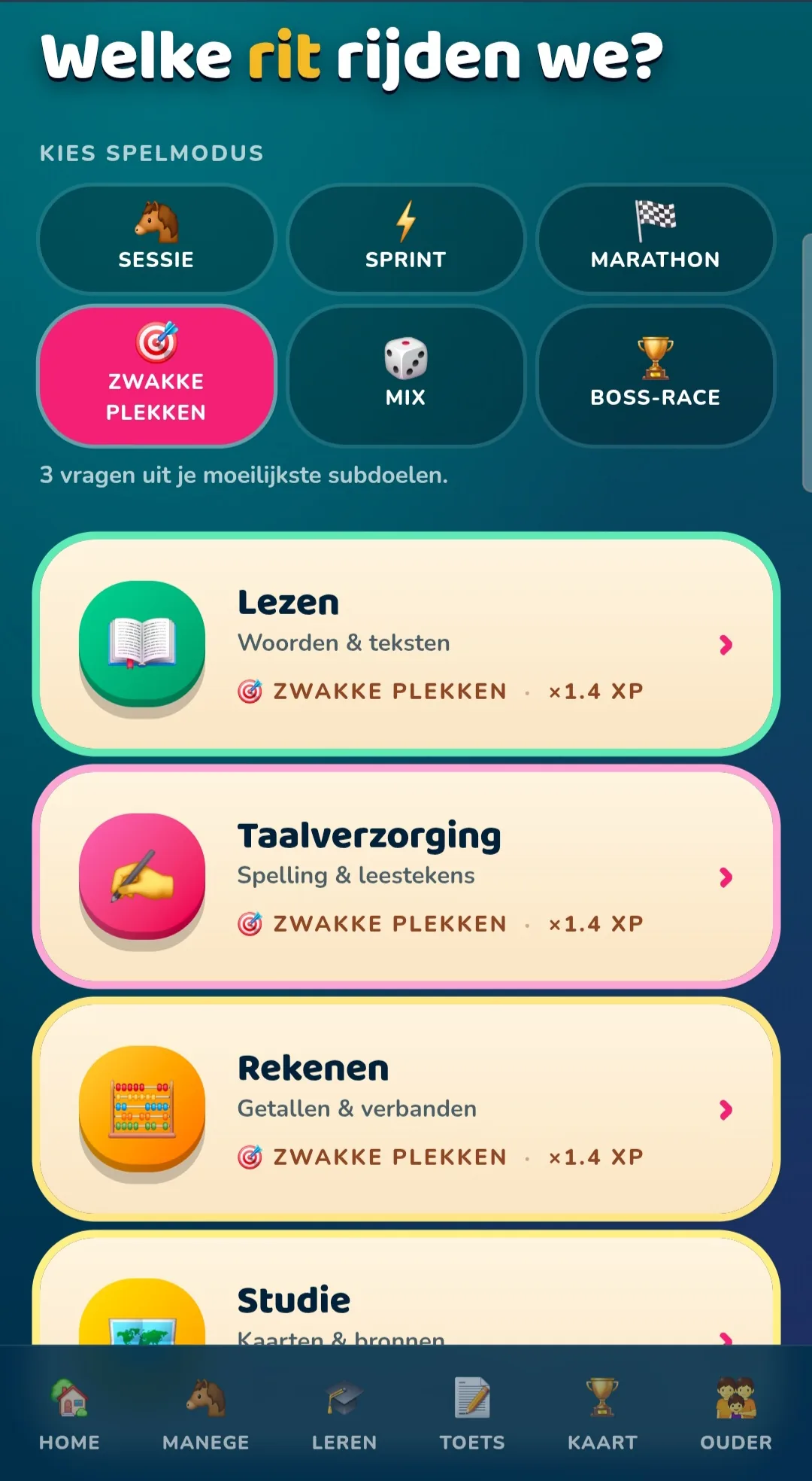 Spelmodi kiezen